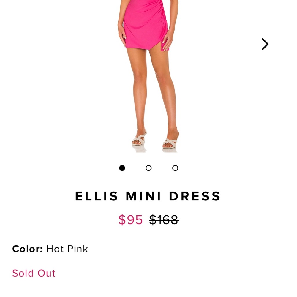 Lovers and Friends Ellis Hot Pink Mini Dress